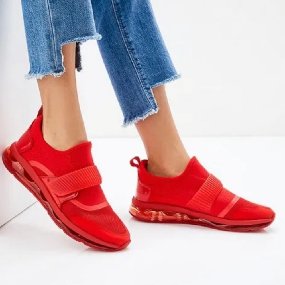 ALDO Erilisen Women's Red Slip-On Sneakers Size 7.5